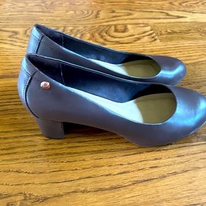 Hushpuppies brown leather heels